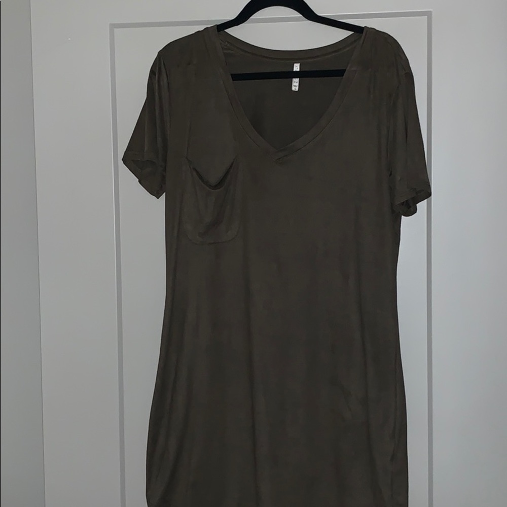 Suede T-shirt Dress from Altard State
